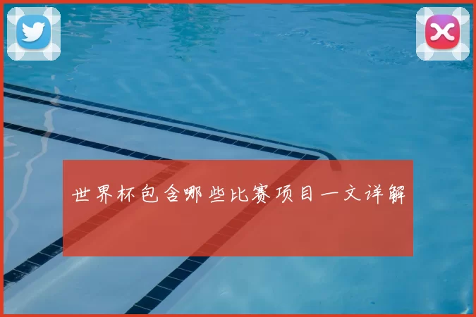 世界杯包含哪些比赛项目一文详解